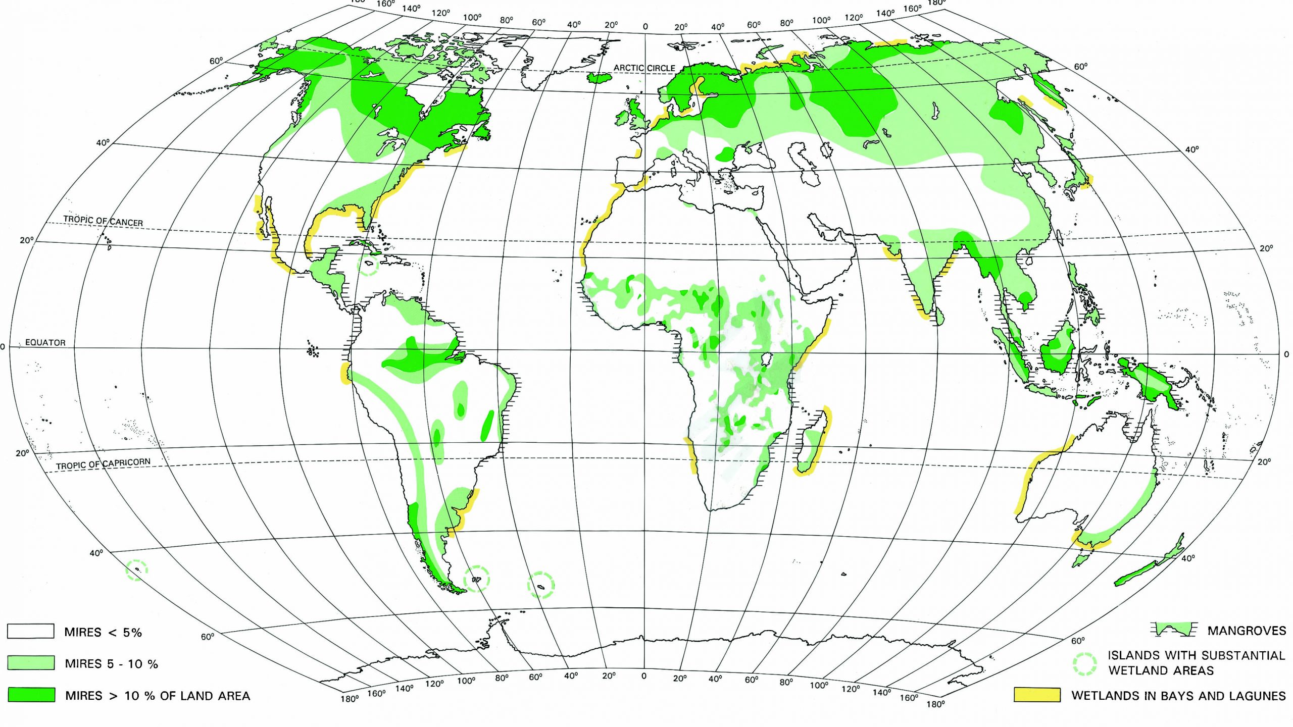 distribution of mires lappalainen map